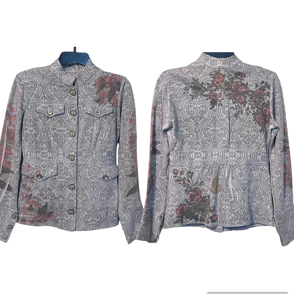 Butterfly Dropout Y2k Floral and Butterfly Jacket Size S/M